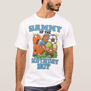 All Star Gammy Of The Birthday Boy Sketll Soccer T-Shirt
