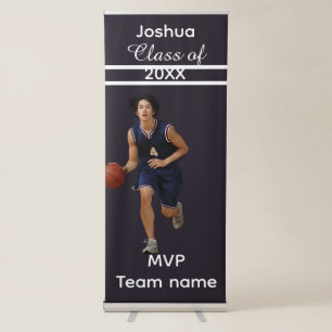 All Star Grad basketball player photo Retractable Banner