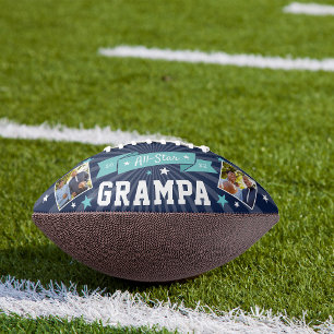 All Star Grampa   Custom Grandpa Photo American Football