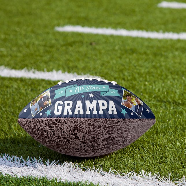 All Star Grampa | Custom Grandpa Photo American Football (Creator Uploaded)