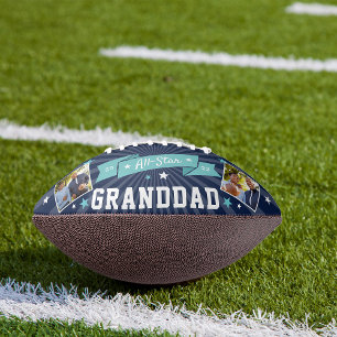 All Star Granddad   Custom Grandpa Photo American Football