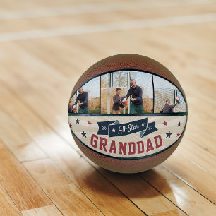 All-Star Granddad Custom Photo Basketball