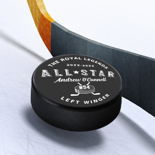 All-Star Hockey League Player Name Number Position Puck