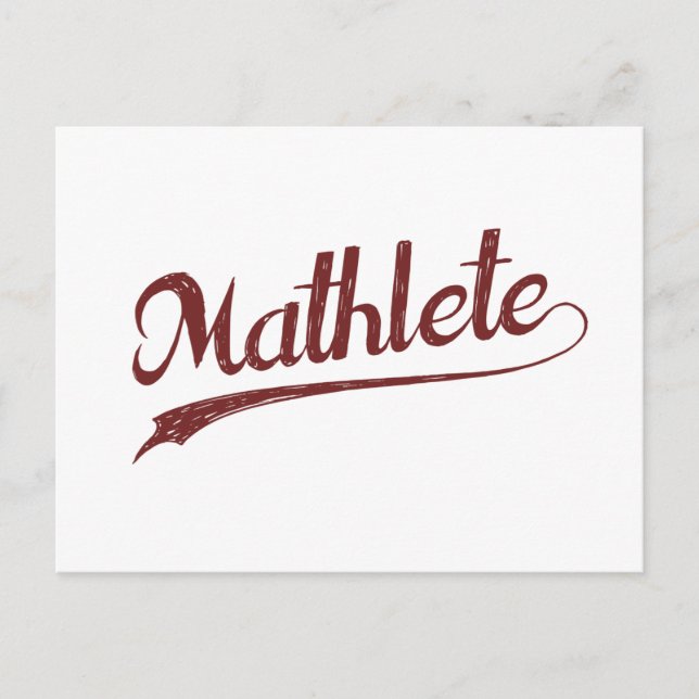 All Star Mathlete Math Athlete Postcard (Front)