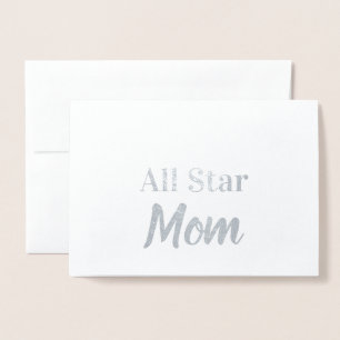 All Star Mum Happy Mother's Day Silver Foil Card