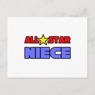 All Star Niece Postcard