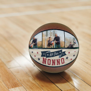 All-Star Nonno Custom Photo Grandpa Basketball