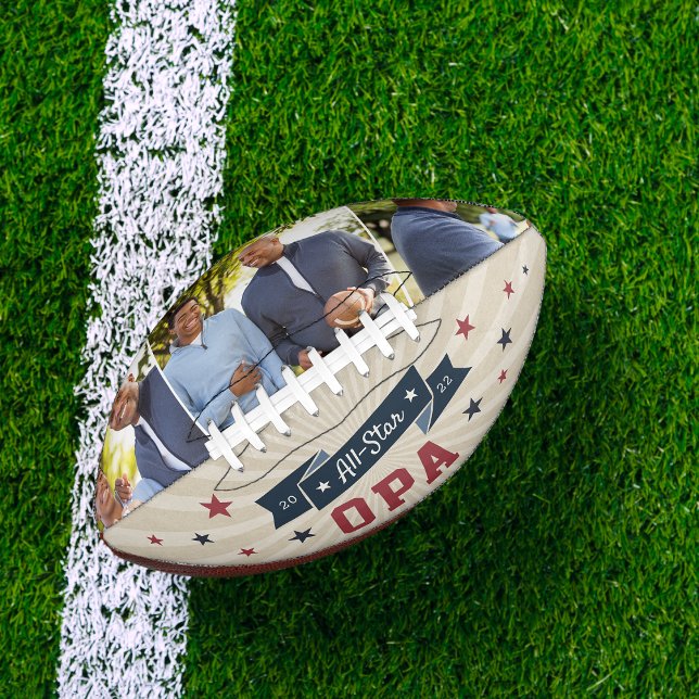 All Star Opa | Custom Grandpa Photo American Football (Creator Uploaded)