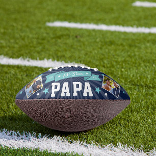 All Star Papa   Custom Grandpa Photo American Football