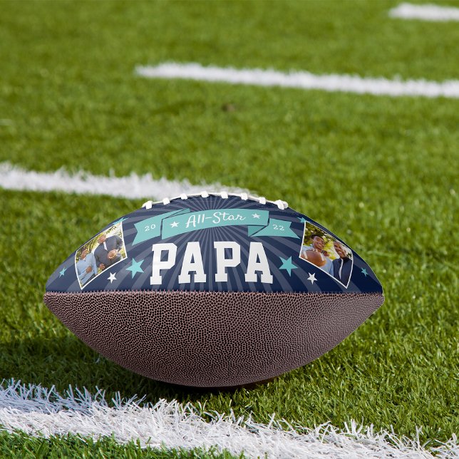 All Star Papa | Custom Grandpa Photo American Football (Creator Uploaded)