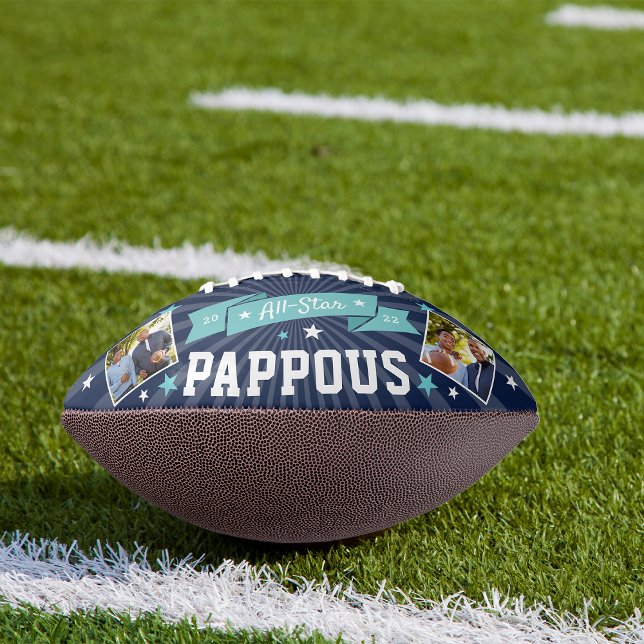 All Star Pappous | Custom Grandpa Photo American Football (Creator Uploaded)
