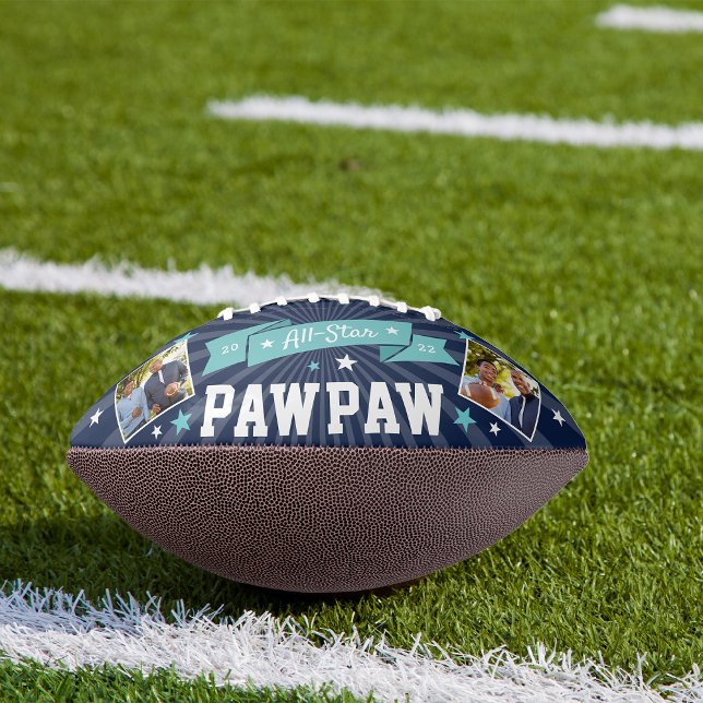 All Star Pawpaw | Custom Grandpa Photo American Football (Creator Uploaded)