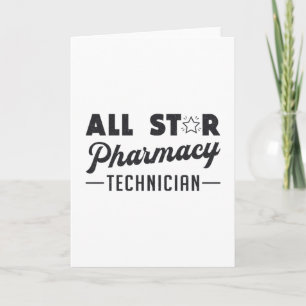 All Star Pharmacy Technician Pharmacist Medicine Card