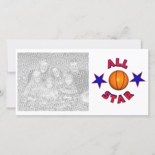 All Star Photocard Basketball Template