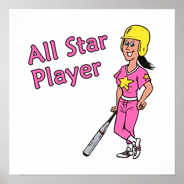 All Star Player - Girl Poster (Front)