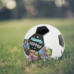 All Star Poppop   Custom Grandpa Photo Football