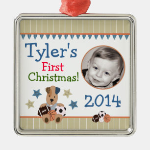 All-Star Puppies Baby's First Christmas Ornament