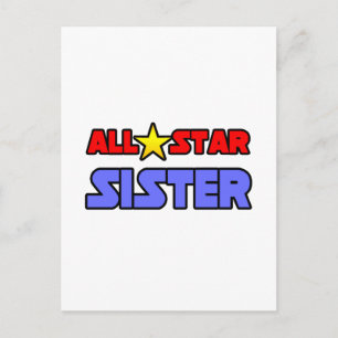 All Star Sister Postcard