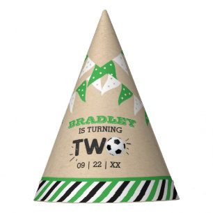 All-star Soccer Ball 2nd Birthday Party Hat