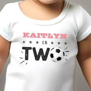 All-star Soccer Ball 2nd Birthday Toddler T-Shirt