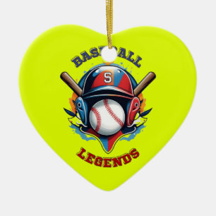 All-Star Spirit: Classic Baseball Essentials Sport Ceramic Tree Decoration