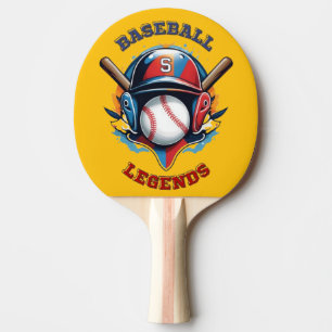 All-Star Spirit: Classic Baseball Essentials Sport Ping Pong Paddle