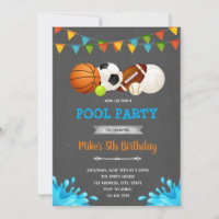 All star sport pool party