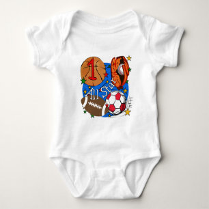 All Star Sports 1st Birthday Tshirts and Gifts