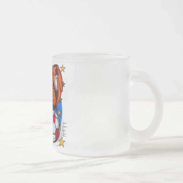 All Star Sports 1st Birthday Tshirts and Gifts Frosted Glass Coffee Mug (Right)