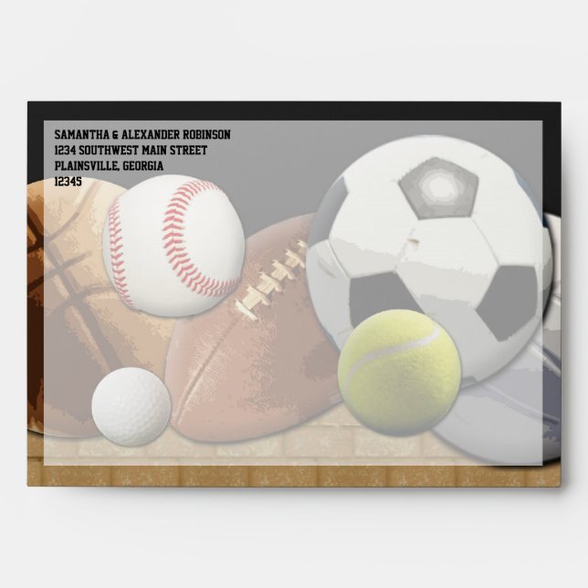 All Star Sports Balls w/ Brick Wall Envelopes (Front)