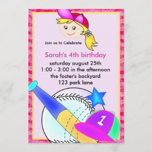 All Star Sports Birthday Party invite