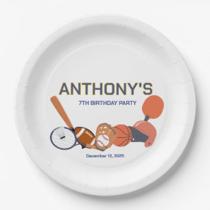 All-Star Sports Birthday Plate