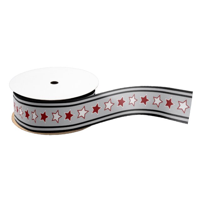 All Star Sports Ice Hockey Player Team Awards Fun Grosgrain Ribbon (Spool)