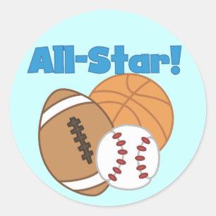 All Star Sports Stickers