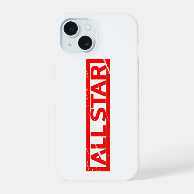 All star Stamp iPhone 15 Case (Back)