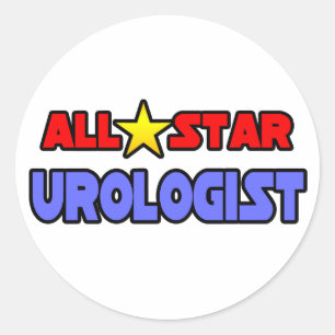 All Star Urologist Classic Round Sticker