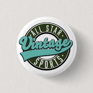 all star vintage sports 3 cm round badge