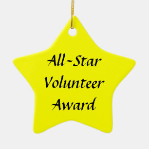 All-Star Volunteer Award Commemorative Ceramic Tree Decoration