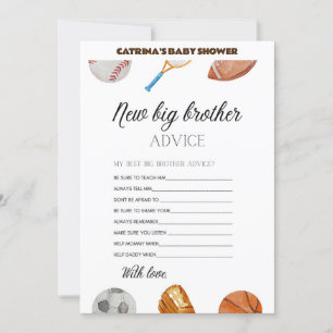 All Stars Sports Baby Shower - Editable Name, 5x7 Invitation