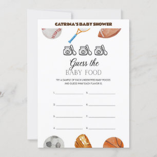All Stars Sports Baby Shower - Editable Name, 5x7 Invitation
