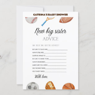 All Stars Sports Baby Shower - Editable Name, 5x7 Invitation