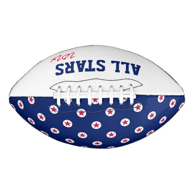 All Stars Sports Team Year Red White Blue Awards  American Football (Front)