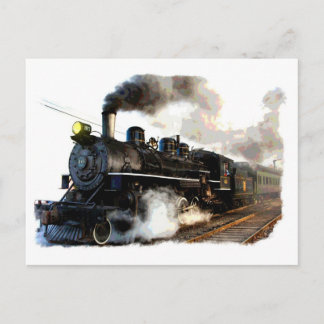 All Steam Locomotive Postcard