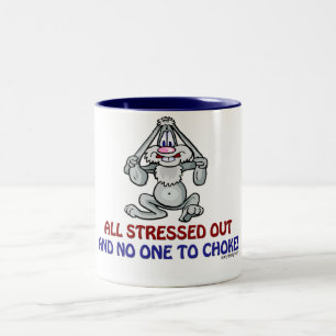 All Stressed Out Two-Tone Coffee Mug