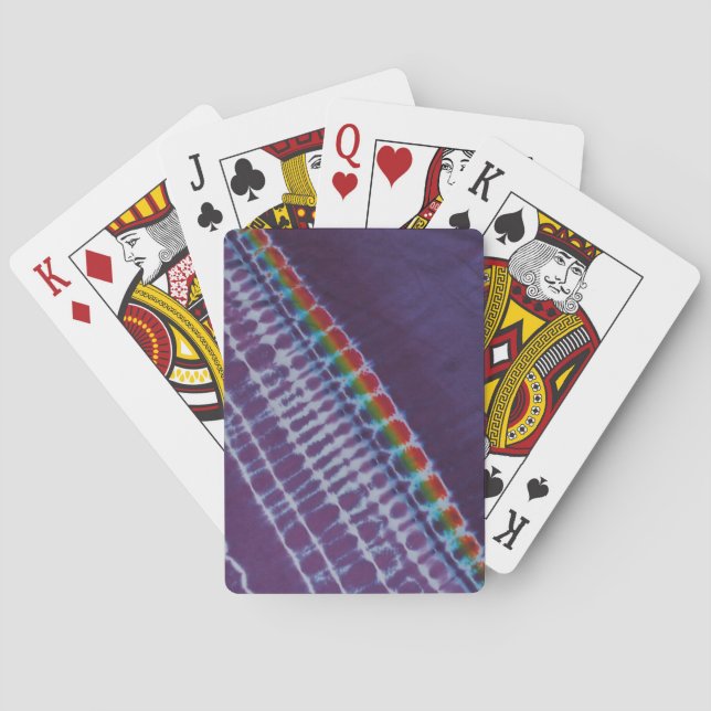 All Stripe Tie Dye Playing Cards (Back)