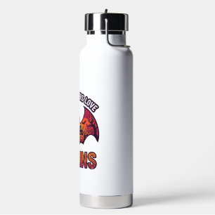 All Teachers Love Brains Halloween Bat Haunted Hou Water Bottle