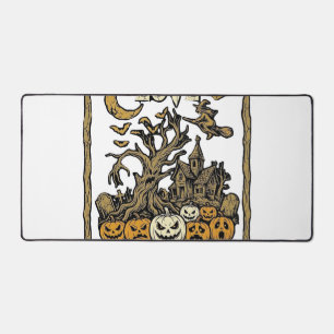 All Teachers Love Brains Halloween Haunted House P Desk Mat