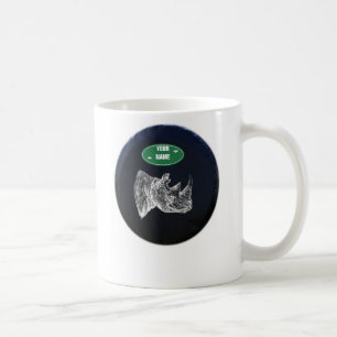 All Terrain Rhino Mug. Personalised Coffee Mug