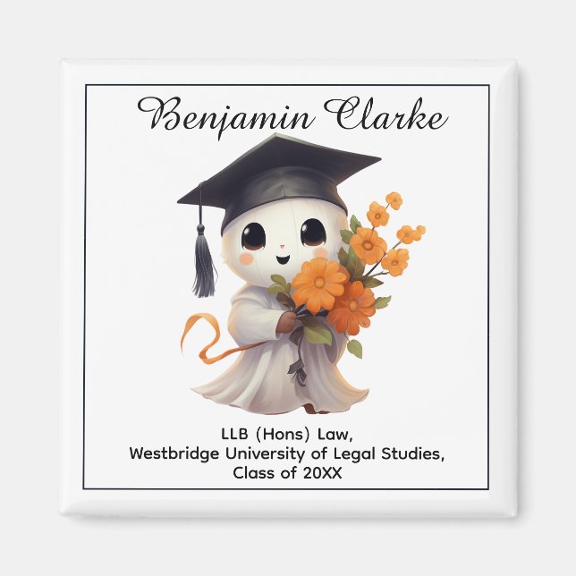 🎓 All text custom Chibi Graduate   Magnet (Front)