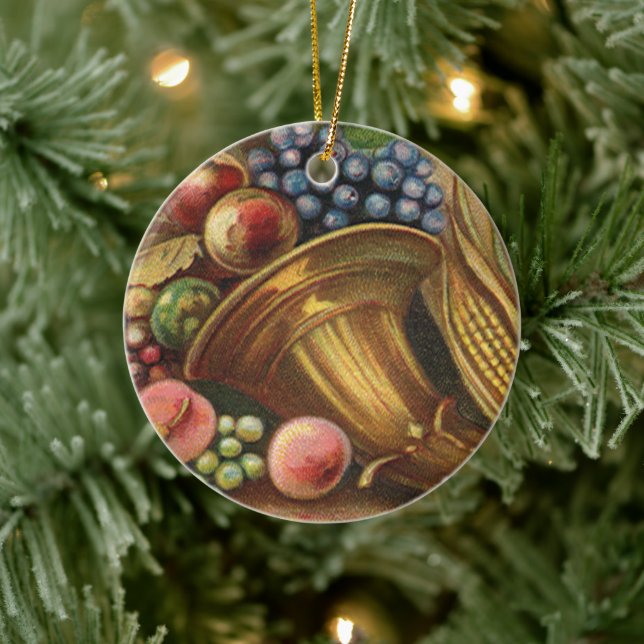 All Thanksgiving Bounty Be Thine Ceramic Tree Decoration (Tree)